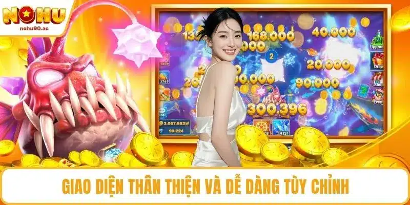Giao diện thân thiện và dễ dàng tùy chỉnh